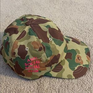 Anti social social club duck camo dad hat